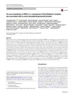 De novo mutations in MED13, a component of the Mediator complex, are associated with a novel neurodevelopmental disorder