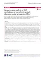 Genome-wide analysis of DNA methylation in buccal cells: a study of monozygotic twins and mQTLs