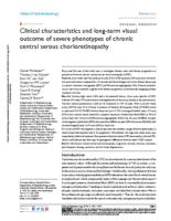Clinical characteristics and long-term visual outcome of severe phenotypes of chronic central serous chorioretinopathy