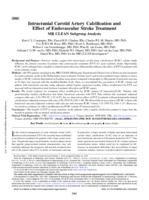 Intracranial Carotid Artery Calcification and Effect of Endovascular Stroke Treatment MR CLEAN Subgroup Analysis