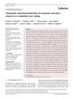 Automated video-based detection of nocturnal convulsive seizures in a residential care setting