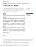 Multimodal nocturnal seizure detection in a residential care setting A long-term prospective trial