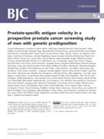 Prostate-specific antigen velocity in a prospective prostate cancer screening study of men with genetic predisposition (vol 118, pg 266, 2018)