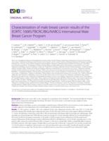 Characterization of male breast cancer: results of the EORTC 10085/TBCRC/BIG/NABCG International Male Breast Cancer Program