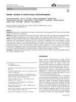 Gender variation in central serous chorioretinopathy