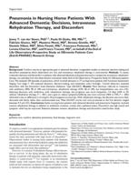 Pneumonia in Nursing Home Patients With Advanced Dementia: Decisions, Intravenous Rehydration Therapy, and Discomfort