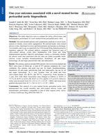 One-year outcomes associated with a novel stented bovine pericardial aortic bioprosthesis