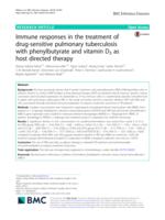 Immune responses in the treatment of drug-sensitive pulmonary tuberculosis with phenylbutyrate and vitamin D-3 as host directed therapy