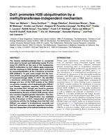 Dot1 promotes H2B ubiquitination by a methyltransferase-independent mechanism