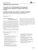 Use of the BOADICEA Web Application in clinical practice: appraisals by clinicians from various countries (vol 17, pg 31, 2018)