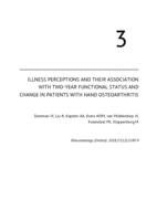 Illness perceptions and their association with 2 year functional status and change in patients with hand osteoarthritis