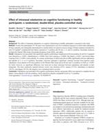 Effect of intranasal esketamine on cognitive functioning in healthy participants: a randomized, double-blind, placebo-controlled study