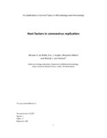 Host Factors in Coronavirus Replication