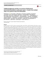 Childhood aggression and the co-occurrence of behavioural and emotional problems: results across ages 3-16years from multiple raters in six cohorts in the EU-ACTION project