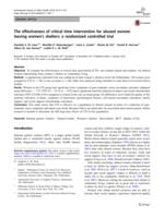 The effectiveness of critical time intervention for abused women leaving women's shelters: a randomized controlled trial
