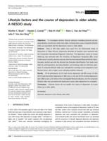 Lifestyle factors and the course of depression in older adults: A NESDO study