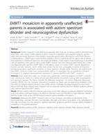 EHMT1 mosaicism in apparently unaffected parents is associated with autism spectrum disorder and neurocognitive dysfunction