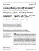 Results of next-generation sequencing gene panel diagnostics including copy-number variation analysis in 810 patients suspected of heritable thoracic aortic disorders