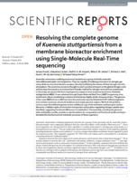 Resolving the complete genome of Kuenenia stuttgartiensis from a membrane bioreactor enrichment using Single-Molecule Real-Time sequencing