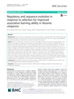 Regulatory and sequence evolution in response to selection for improved associative learning ability in Nasonia vitripennis