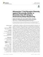 Alloreactive T Cell Receptor Diversity against Structurally Similar or Dissimilar HLA-DP Antigens Assessed by Deep Sequencing