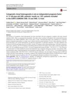 Cytogenetic clonal heterogeneity is not an independent prognosis factor in 15-60-year-old AML patients: results on 1291 patients included in the EORTC/GIMEMA AML-10 and AML-12 trials