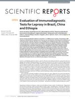 Evaluation of Immunodiagnostic Tests for Leprosy in Brazil, China and Ethiopia