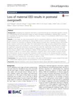 Loss of maternal EED results in postnatal overgrowth