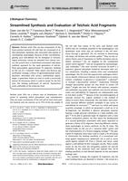 Streamlined Synthesis and Evaluation of Teichoic Acid Fragments