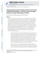 Pharmacogenomics study of thiazide diuretics and QT interval in multi-ethnic populations: the cohorts for heart and aging research in genomic epidemiology