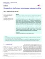 Meta-analysis: Key features, potentials and misunderstandings