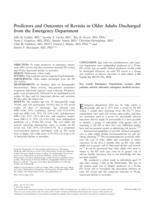 Predictors and Outcomes of Revisits in Older Adults Discharged from the Emergency Department