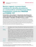 Nuclear magnetic resonance-based metabolomics identifies phenylalanine as a novel predictor of incident heart failure hospitalisation: results from PROSPER and FINRISK 1997