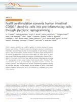 Fc alpha RI co-stimulation converts human intestinal CD103(+) dendritic cells into pro-inflammatory cells through glycolytic reprogramming
