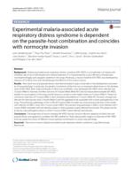 Experimental malaria-associated acute respiratory distress syndrome is dependent on the parasite-host combination and coincides with normocyte invasion