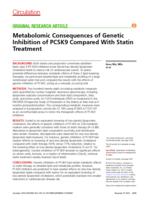 Metabolomic Consequences of Genetic Inhibition of PCSK9 Compared With Statin Treatment