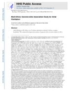 Multi-ethnic genome-wide association study for atrial fibrillation