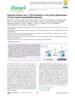 Chemical Control over T-Cell Activation in Vivo Using Deprotection of trans-Cyclooctene-Modified Epitopes