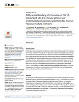 Differential binding of chemokines CXCL1, CXCL2 and CCL2 to mouse glomerular endothelial cells reveals specificity for distinct heparan sulfate domains