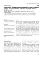 Endocytosed soluble cowpox virus protein CPXV012 inhibits antigen cross-presentation in human monocyte-derived dendritic cells