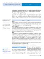 Efficacy of Chemotherapy for ER-Negative and ER-Positive Isolated Locoregional Recurrence of Breast Cancer: Final Analysis of the CALOR Trial