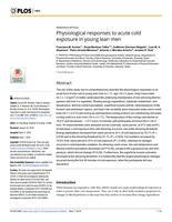 Physiological responses to acute cold exposure in young lean men