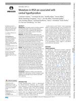 Mutations in IRS4 are associated with central hypothyroidism