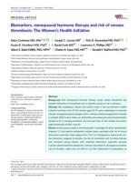 Biomarkers, menopausal hormone therapy and risk of venous thrombosis: The Women's Health Initiative