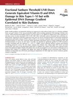 Fractional Sunburn Threshold UVR Doses Generate Equivalent Vitamin D and DNA Damage in Skin Types I-VI but with Epidermal DNA Damage Gradient Correlated to Skin Darkness