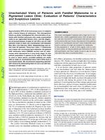 Unscheduled Visits of Patients with Familial Melanoma to a Pigmented Lesion Clinic: Evaluation of Patients' Characteristics and Suspicious Lesions