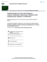Implementation of smart technology to improve medication adherence in patients with cardiovascular disease: is it effective?
