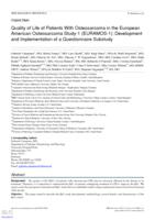 Quality of Life of Patients With Osteosarcoma in the European American Osteosarcoma Study-1 (EURAMOS-1): Development and Implementation of a Questionnaire Substudy