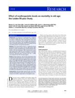 Effect of erythropoietin levels on mortality in old age: the Leiden 85-plus Study