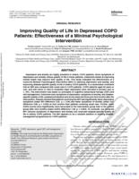 Improving Quality of Life in Depressed COPD Patients: Effectiveness of a Minimal Psychological Intervention